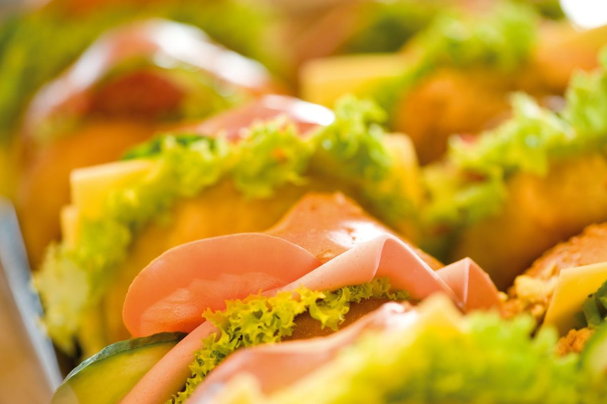 Belegtes Brötchen, Frischer Salat, Snack